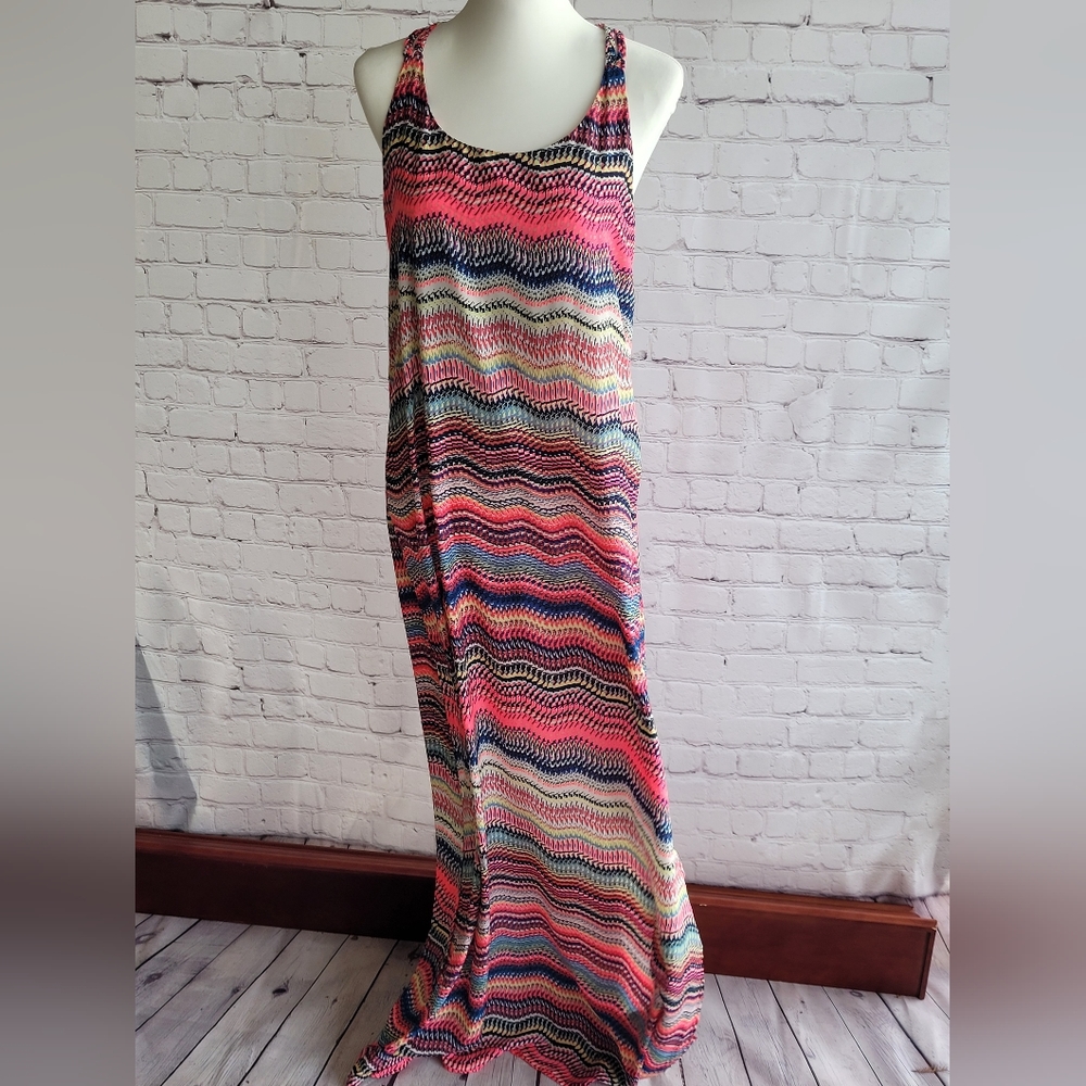 Ark & Co. Multi Colored Racerback Maxi dress